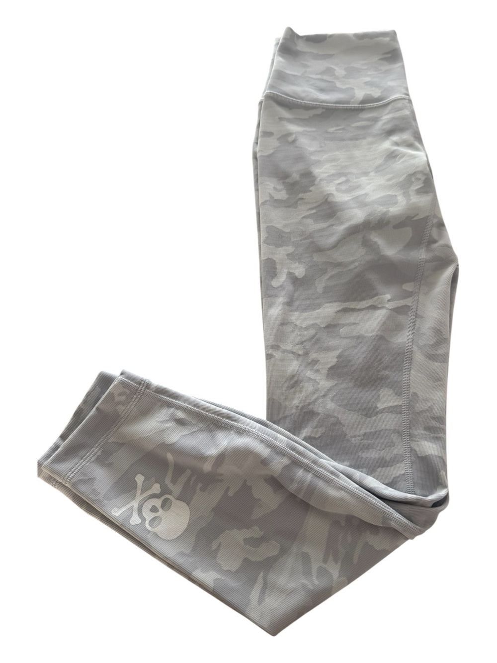 Wunder Under Soulcycle Lukulemon Wunder Train High Rise Camo Skull Leggings 25”